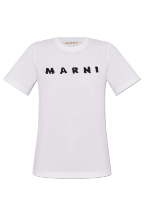 新品 48 22aw MARNI 胸ミニロゴ Tシャツ 白黒 4001 - メルカリ